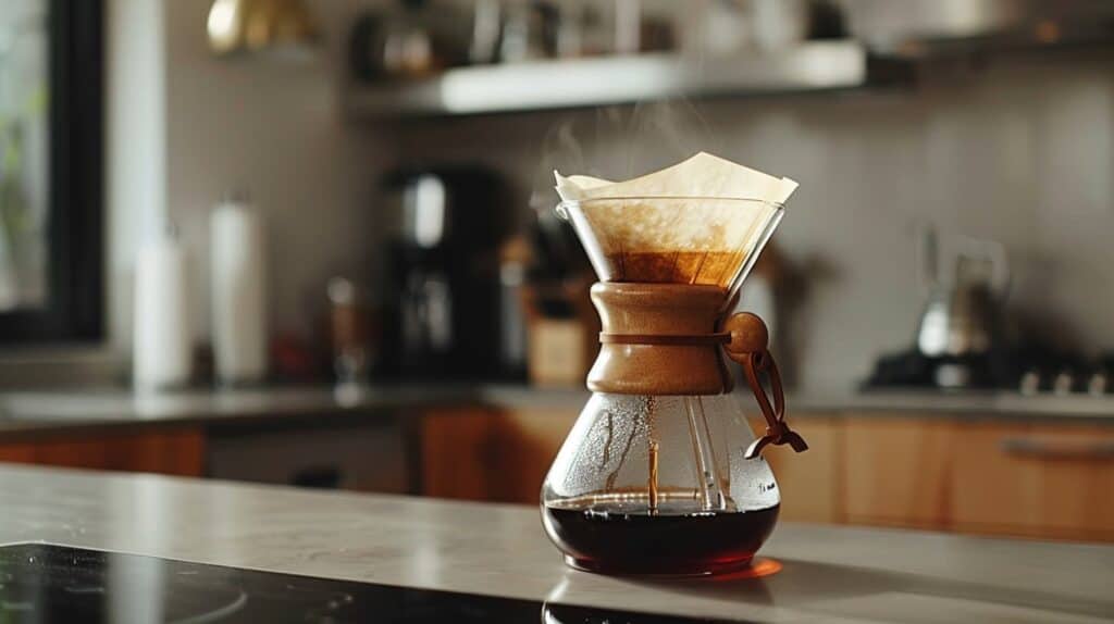 Chemex pour over brewer